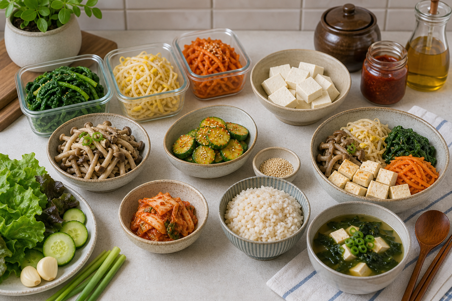 Easy Korean Vegetarian Recipes: Tofu, Banchan, and Soup Ideas practical example