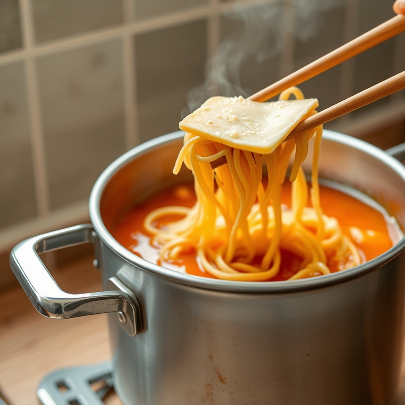 2. Cheese Ramyeon (치즈라면) — Korea's Midnight Comfort Food